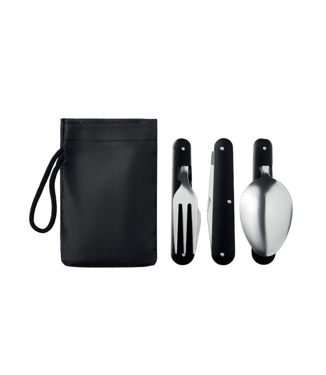 Set d´ustensiles de camping service taille unique noir MidOcean-2