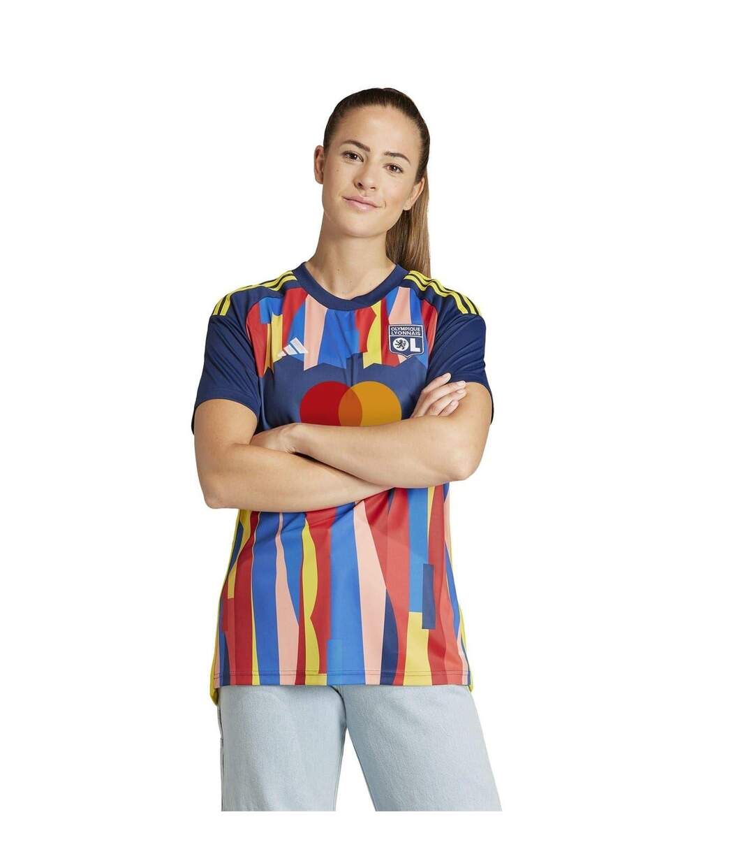 Maillot Third Lyon 24/25 Femme Bleu Marine Adidas-3