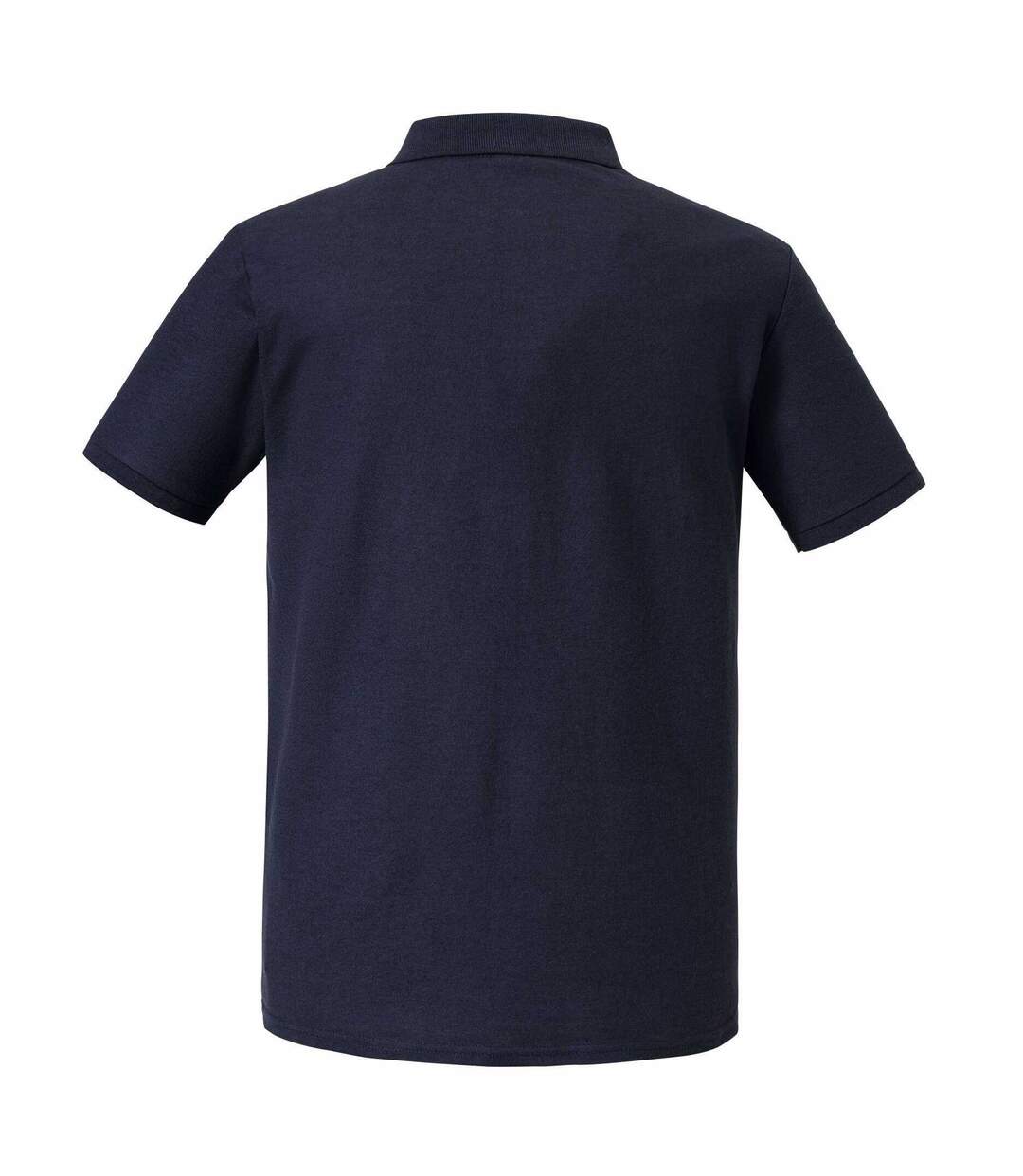 Mens Authentic Eco Polo Shirt French Navy Russell-2