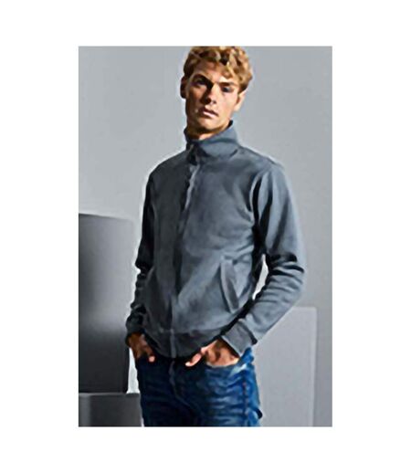 Russell Mens Authentic Full Zip Sweatshirt Jacket (Convoy Gray)