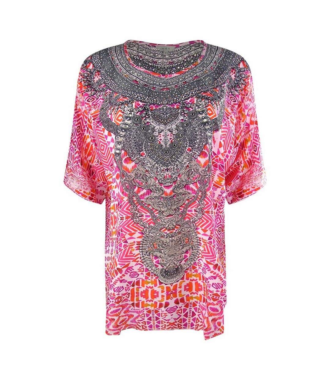 Womens/ladies Shiraz/1923 Tunic Top Multicoloured Inoa-1