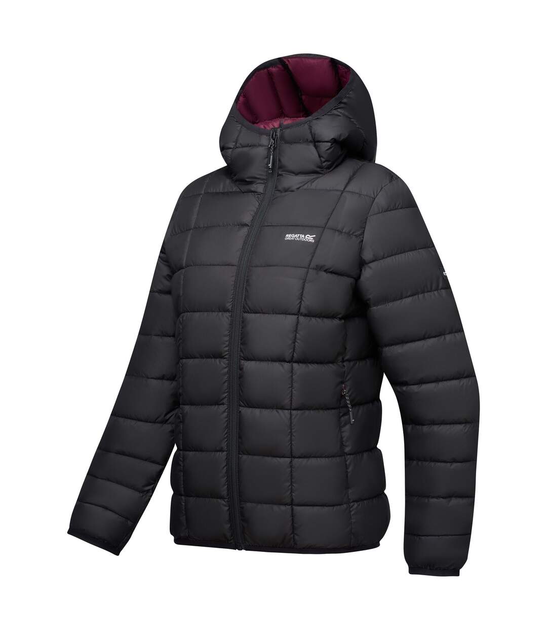 Doudoune Matelassée Asper Femme Noir Pourpre Regatta-4