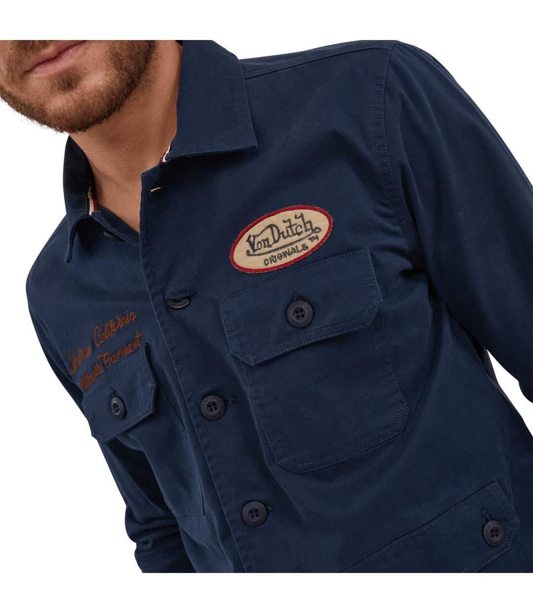 Veste homme avec poche et écusson brodé Santor Vondutch-3