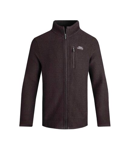 Mens transom zip macaroni eco friendly jacket coffee Weird Fish