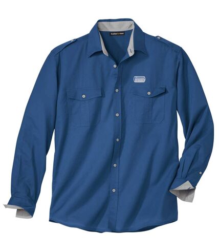 Men's Blue Aviator Shirt