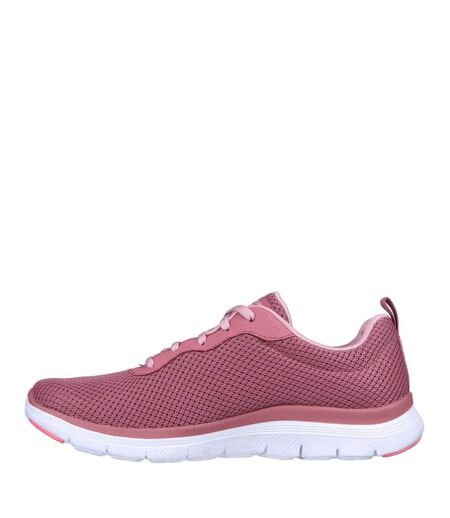 Womens/ladies flex appeal 4.0 brilliant view trainers mauve Skechers