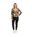 Blouse Manches Longues Motif/style Camouflage Femme Vert Influence-1