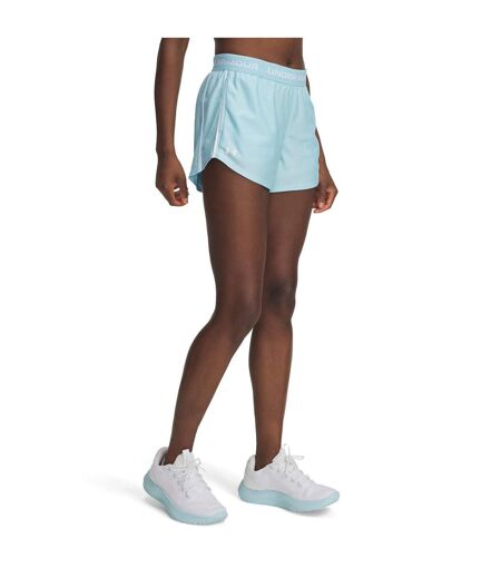 Womens/ladies Play Up 2 In 1 Shorts Stream White Under Armour