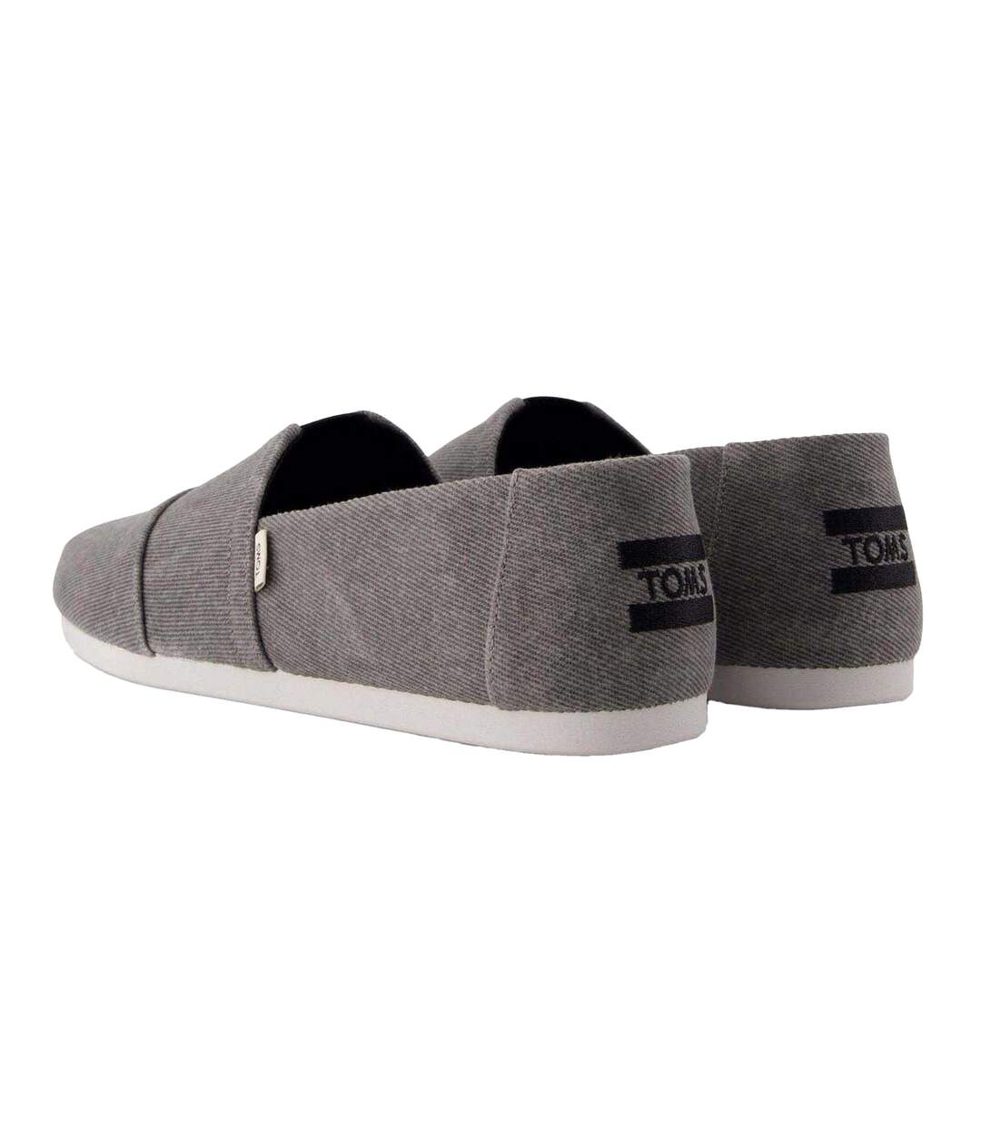 Mens Alpargata Classic Canvas Espadrilles Grey Toms-2