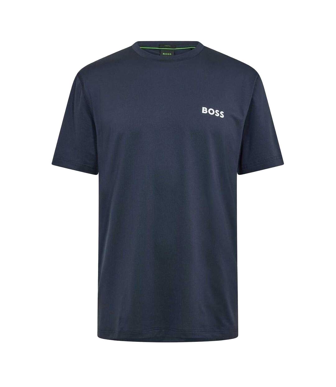 Mens Competition Logo Crew Neck T-shirt Navy Boss-2