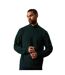 Mens ribbed quarter zip jumper dark green Burton