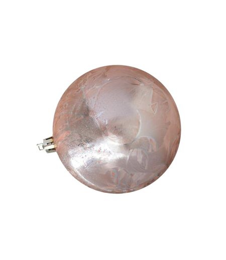 Feather bauble 10cm rose Davies Products