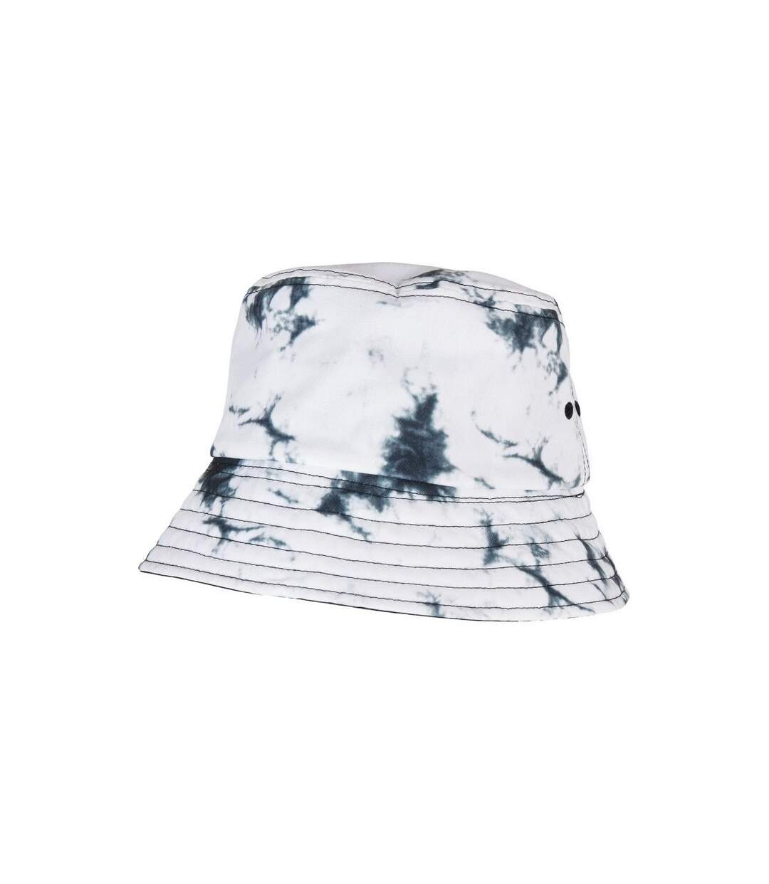 Unisex adult flexfit batik dye reversible bucket hat black/white Yupoong-3