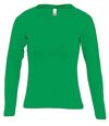 T-shirt manches longues FEMME - 11425 - vert prairie