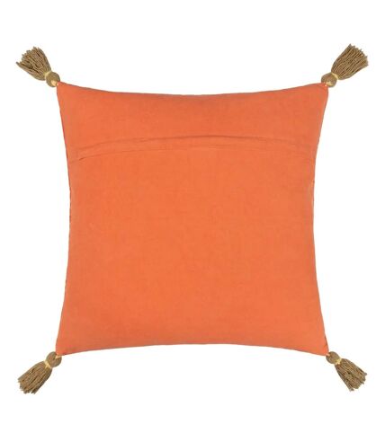 Wylder Kushiro Embroidered Throw Pillow Cover (Coral) (50cm x 50cm)