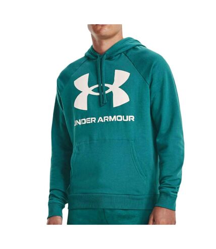 Sweat à capuche Turquoise Homme Under Armour Rival Fleece - XXL