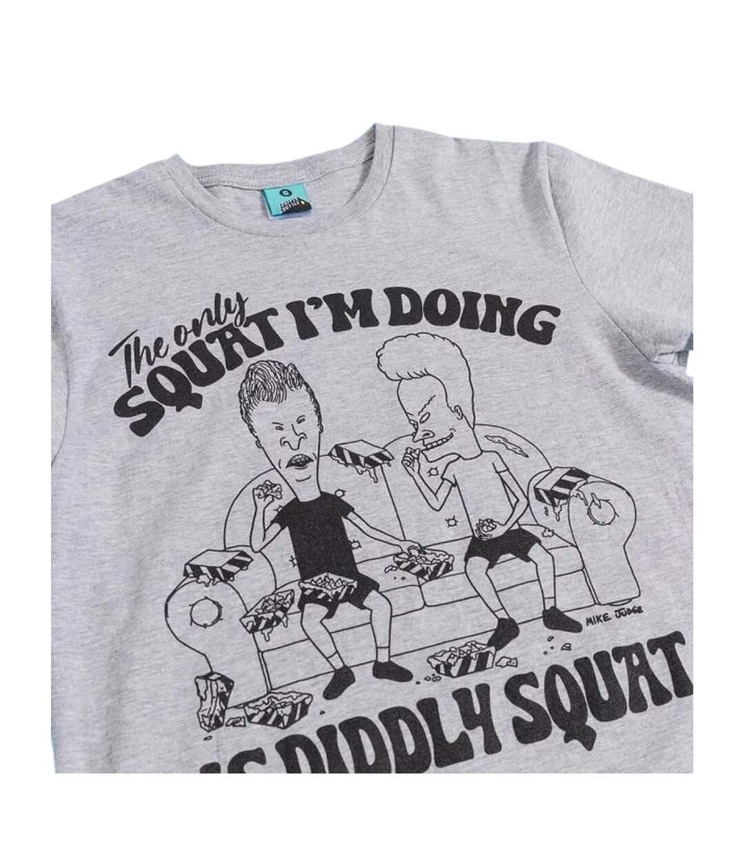 T-shirt Diddly Squat Adulte Gris Beavis & Butthead-3