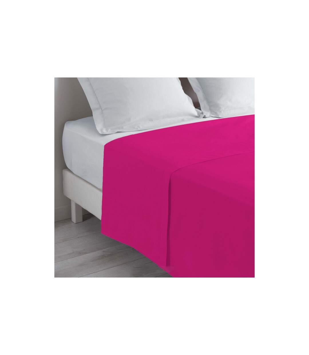 Drap Plat Lina 180x290cm Bois de Rose-1
