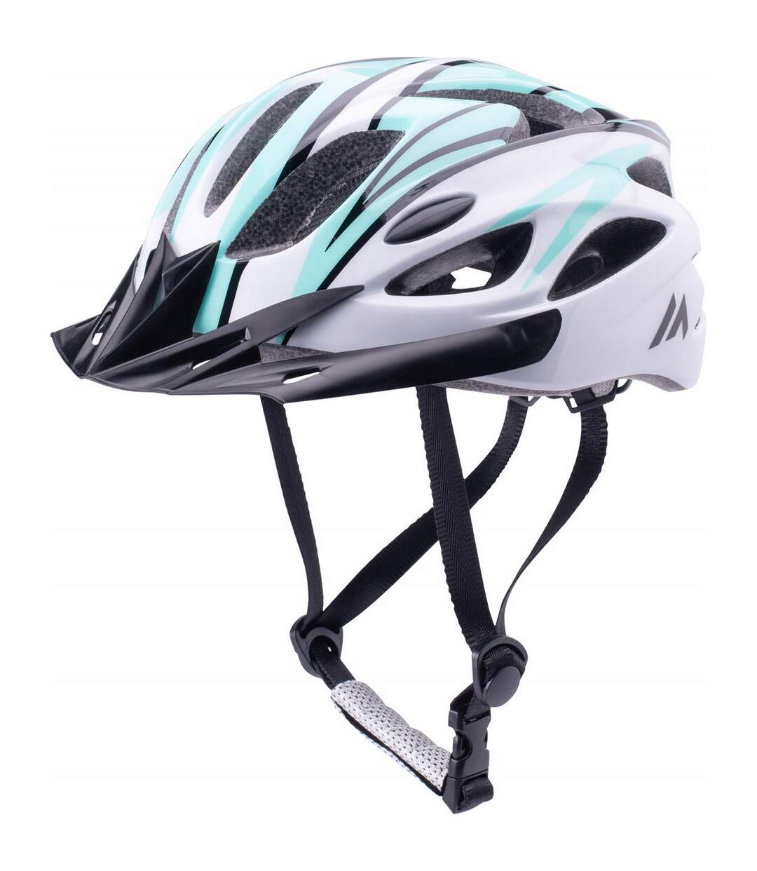 Casque Gubbe M Noir Blanc Turquoise Vif Martes-2