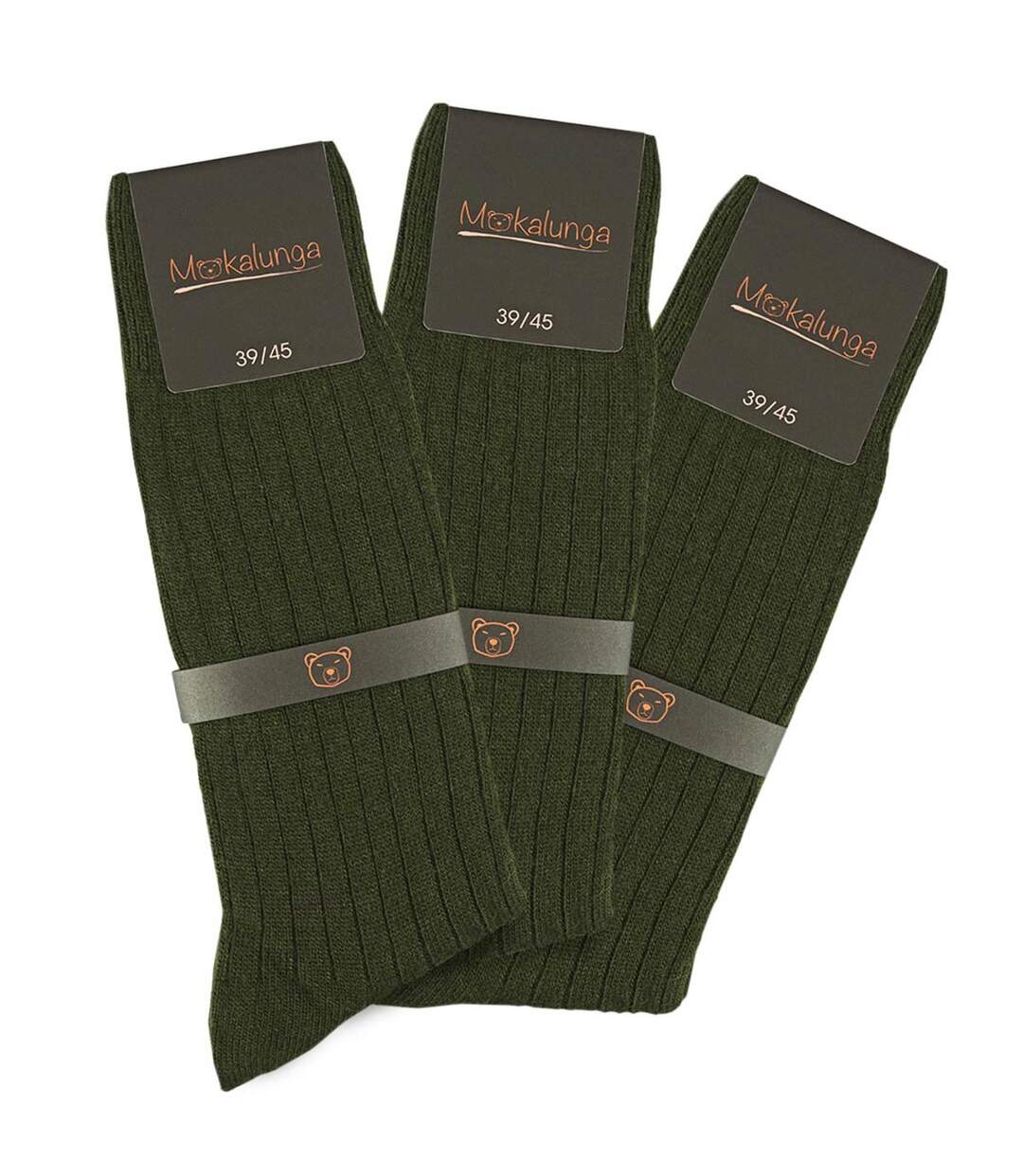 Chaussettes homme Mokalunga   (Lot de 3 paires) - Fabriqué en UE