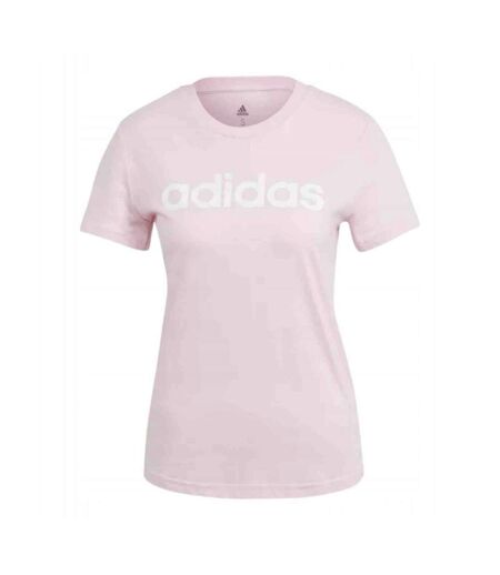 T-shirt Détente Style Logo Essentials Femme Rose Clair Adidas