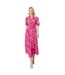 Robe mi-longue femme rose Principles