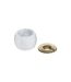 Cendrier Rond en Marbre Edi 12cm Blanc