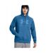 Sweat À Capuche Style Logo Rival Homme Bleu Foncé Under Armour-1