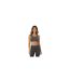 Brassière De Sport Motif/style Côtelé Femme Anthracite USA-2