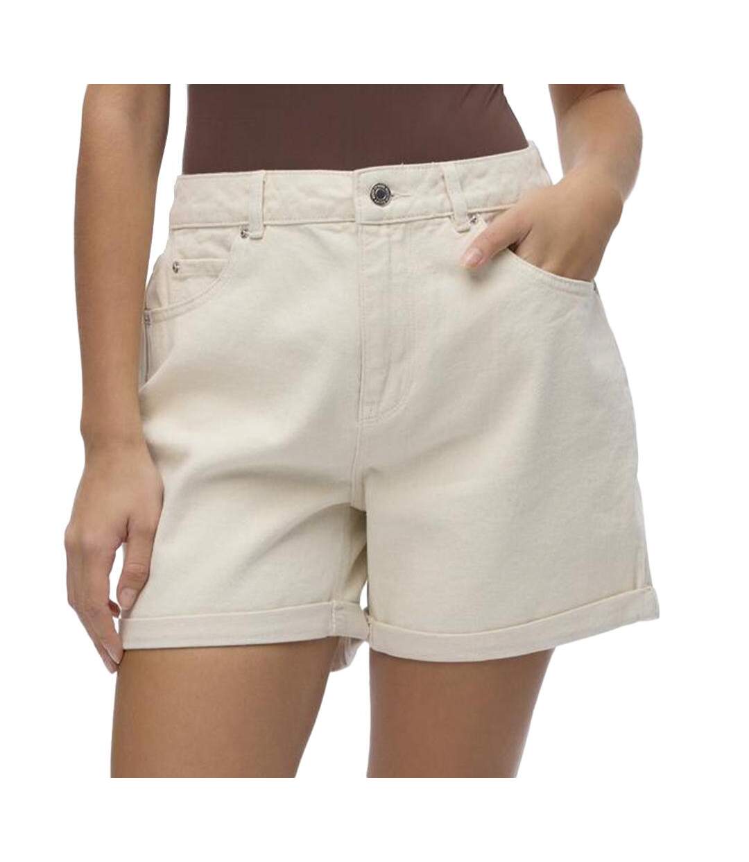 Short Écru Femme Vero Moda Zuri - L-1