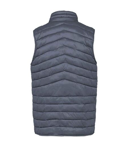 Mens light recycled body warmer mineral grey Native Spirit