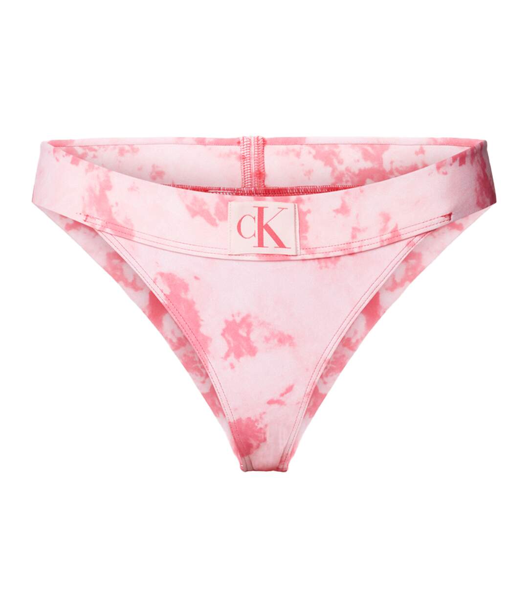 Bas De Maillot De Bain Motif/style Tie-dye Femme Rose Calvin Klein-1