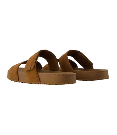 Mens Nico Suede Flat Sandals Dark Brown Toms