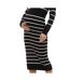 Jupe Noir/Blanc Femme Mamalicious Newsiv - L