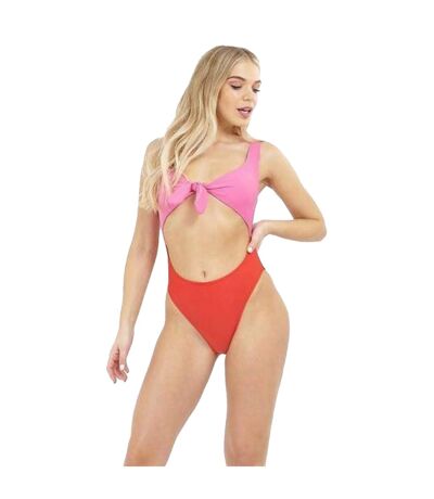 Maillot de bain femme rouge / rose Brave Soul