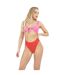 Brave Soul Womens/Ladies Two Tone Swim Suit (Red/Pink) - UTUT271