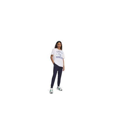 T-shirt Collegiate Femme Blanc Under Armour
