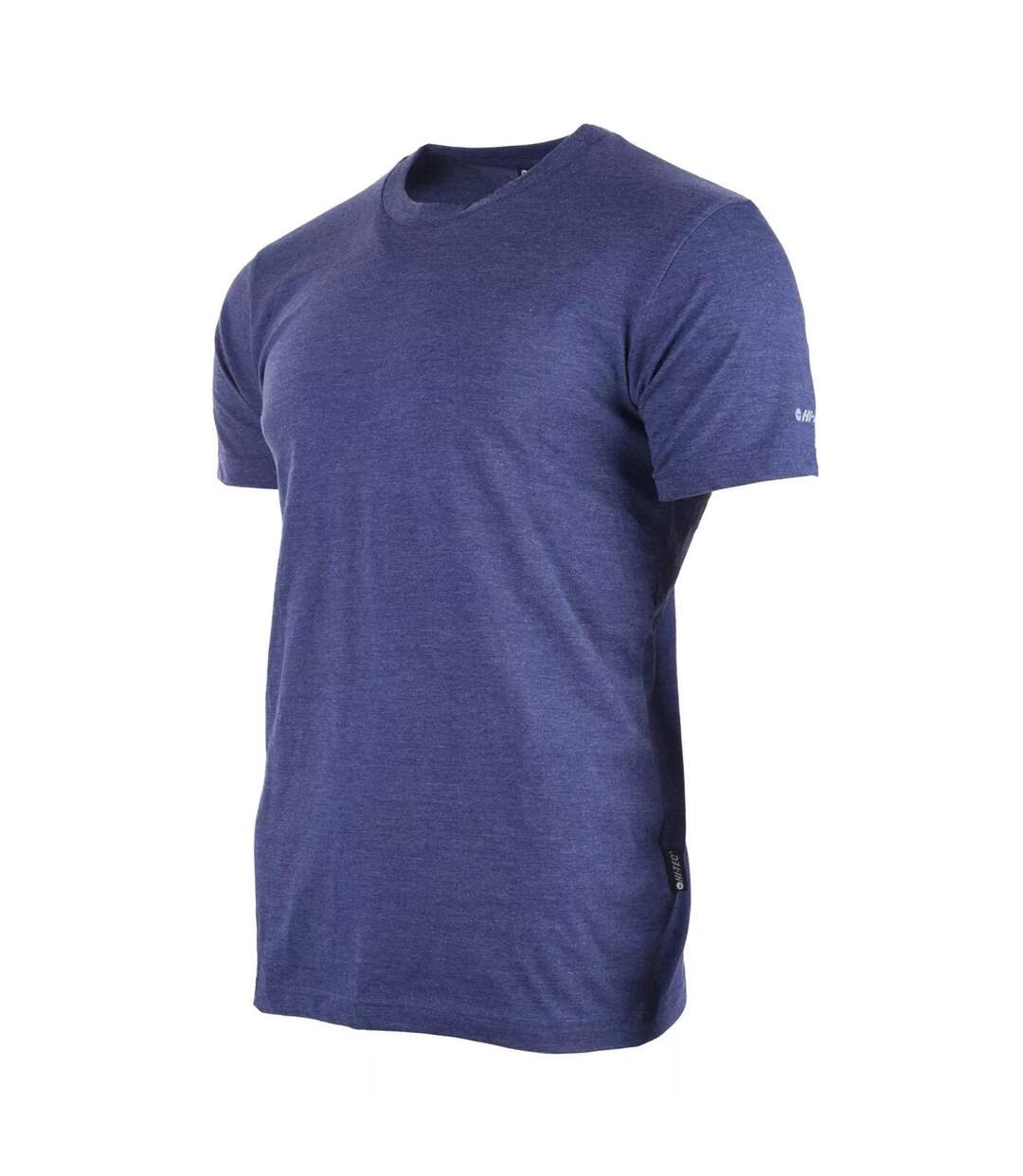 T-shirt Manches Courtes Puro Homme Bleu Marine Chiné Hi-Tec-3
