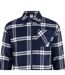 Veste-chemise Manches Longues Motif/style À Carreaux Homme Bleu Marine SoulCal-4