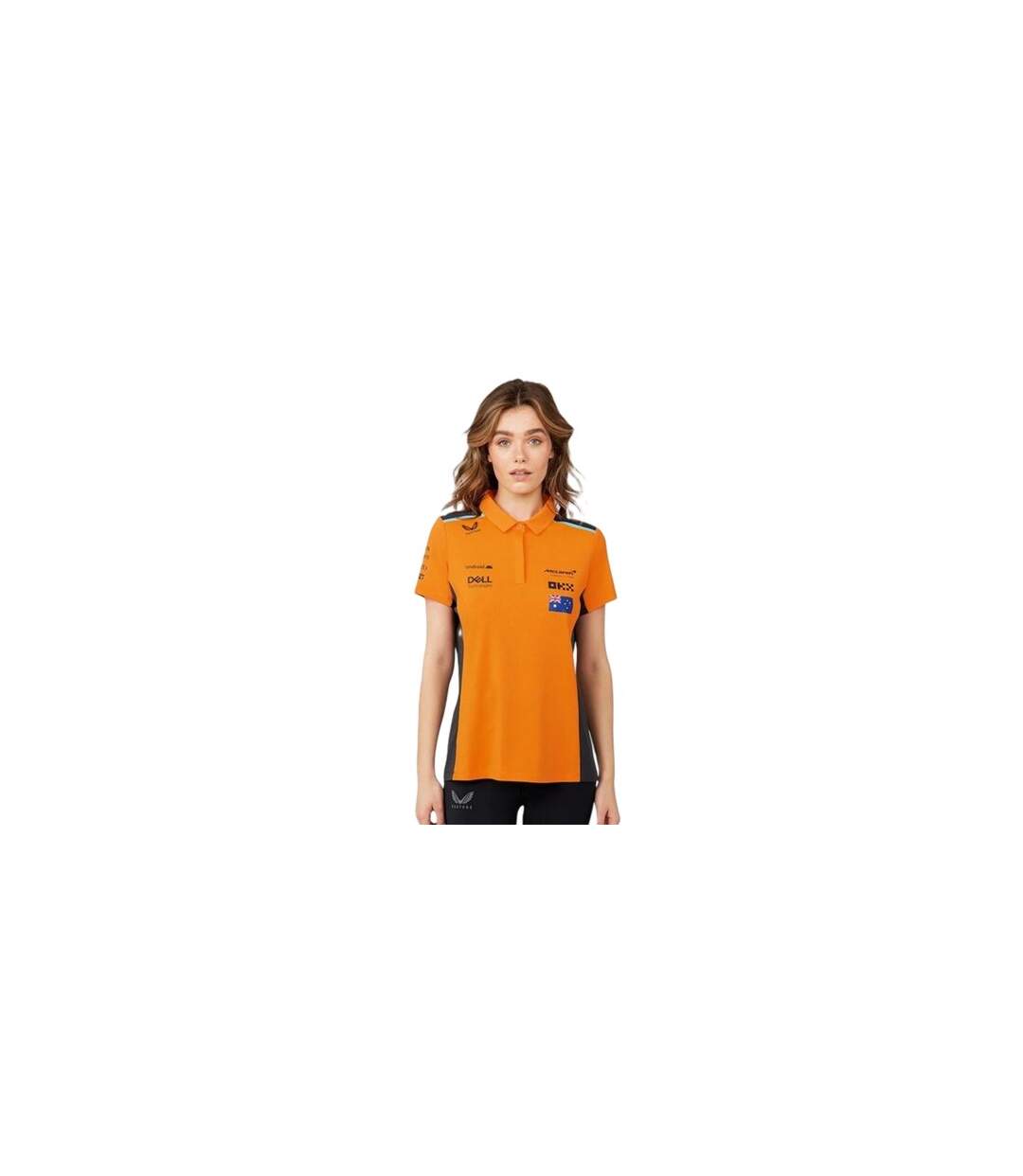 Polo Motif/style Mclaren F1 Femme Orange Phantom Castore-1