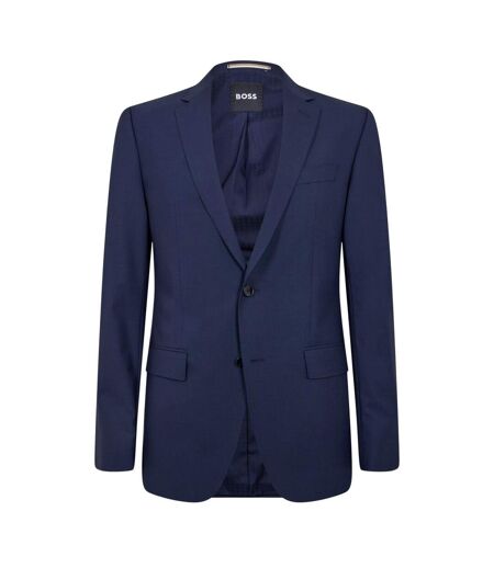Blazer Motif/style À Revers Homme Bleu Boss