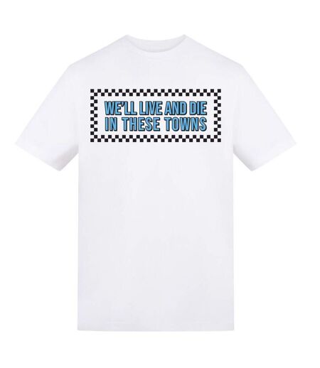 Mens We´ll Live And Die In These Towns Coventry City Fc T-shirt Sky Blue White AWD