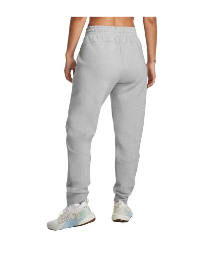 Womens/ladies Unstoppable Fleece Athletic Joggers Grey Under Armour