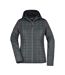 Veste Hybride Femme Gris Chiné Anthracite Chiné James And Nicholson-1