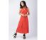 Robe longue sans manches SERAPHINE couleur terracotta Coton Du Monde-2