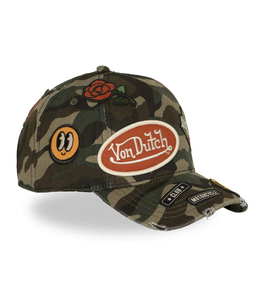 Casquette baseball imprimée camouflage avec écusson Kamo Classic Vondutch-4