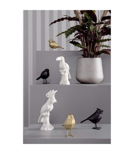 Statuette de décoration oiseau en Polyrésine - Noir