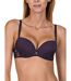 Soutien-gorge push-up Emanuelle Lisca prune