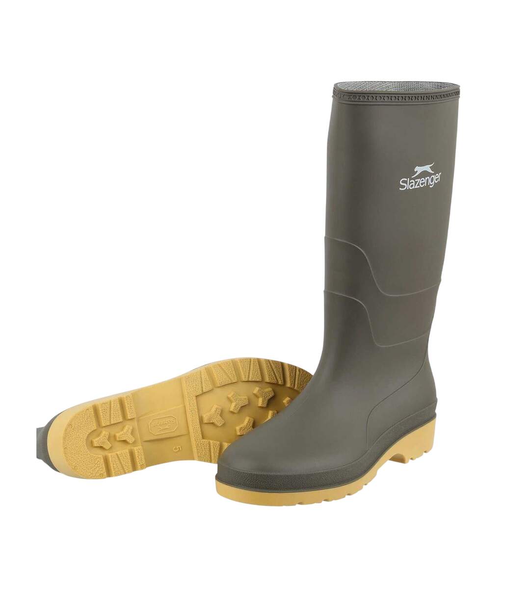 Bottes De Pluie Motif/style Logo Femme Vert Slazenger-4