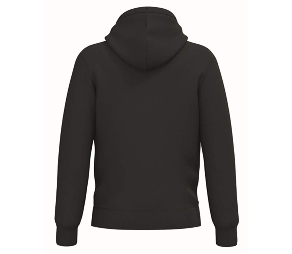 Sweat zippé doublé sherpa - Unisexe - PAT460 - noir-2